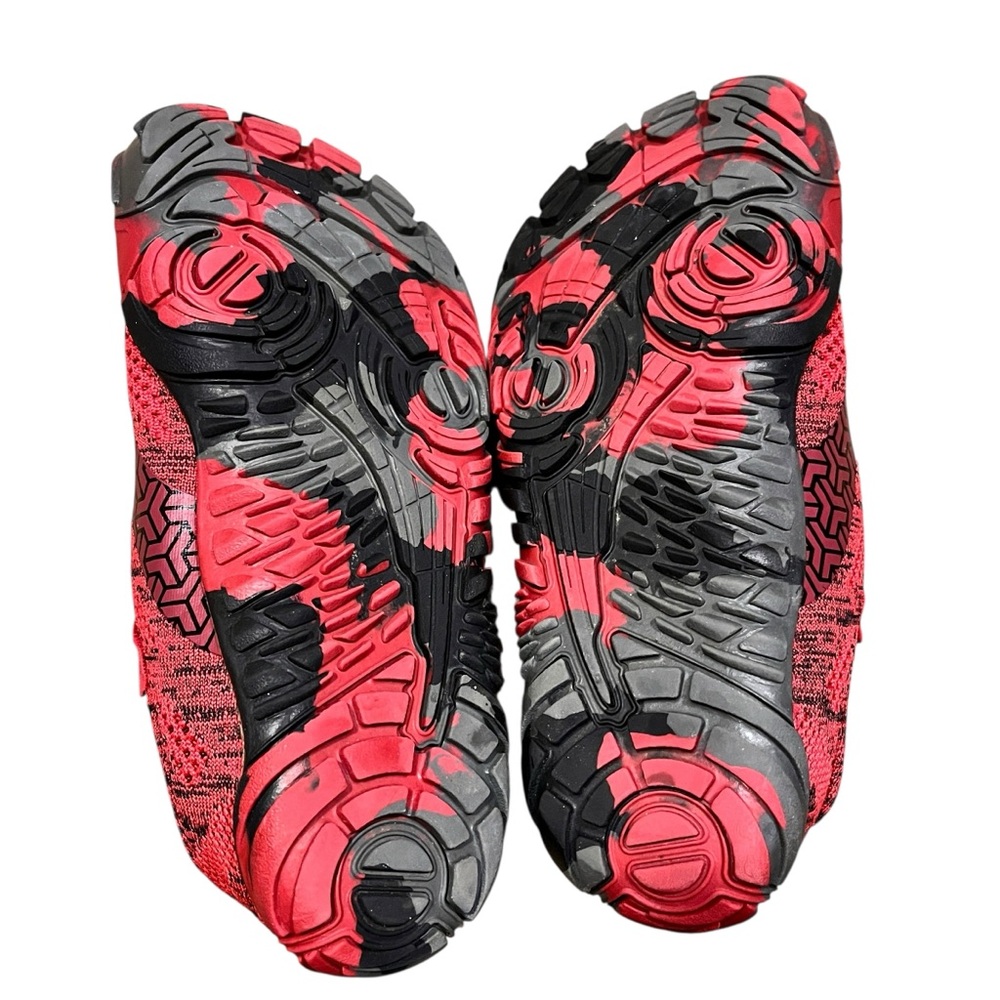 Vibram Women’s Red Black Trail Running Minimal Shoes Size US 6.5  37 - Picture 6 of 9